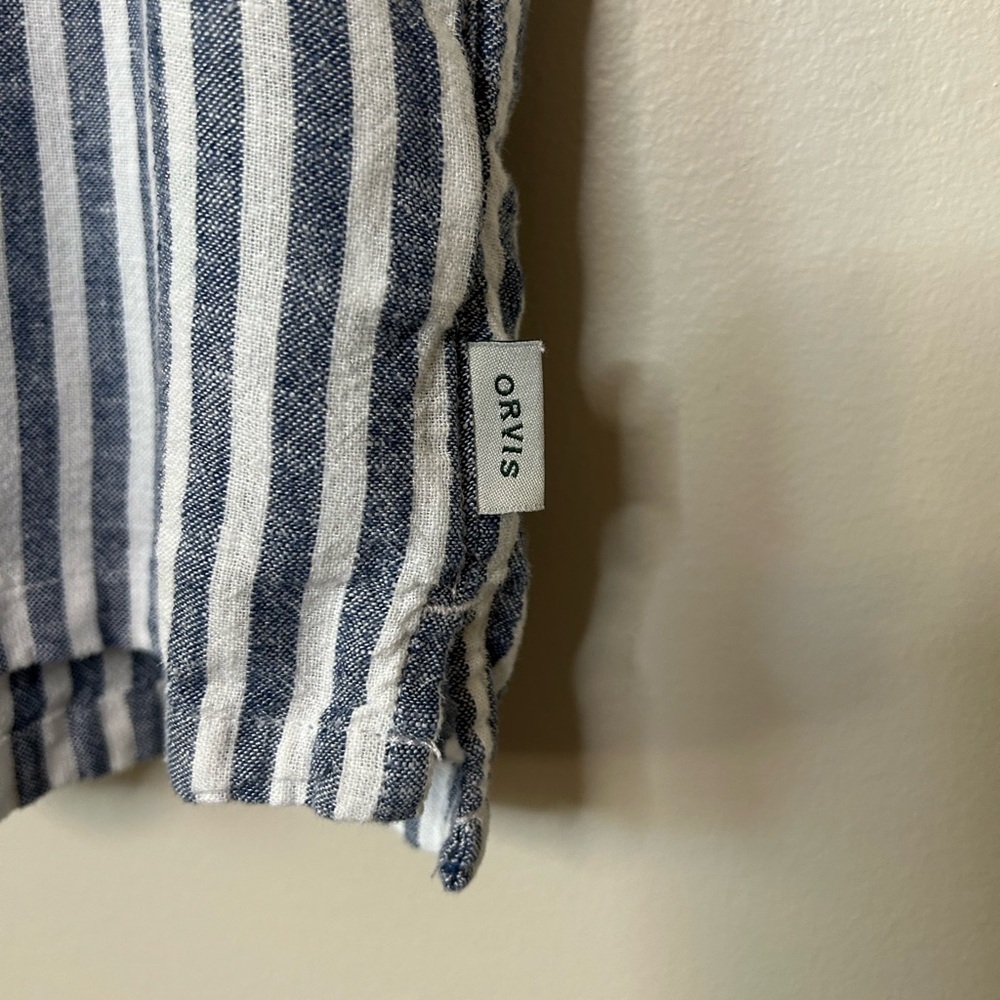 ORVIS Women’s Short Sleeve Linen Blend Button Down Shirt Size S - Picture 6 of 11